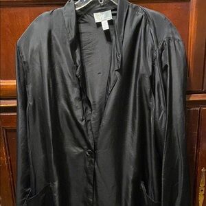 Black Silk Blazer